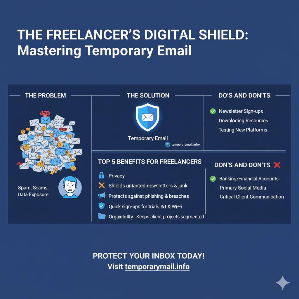 The Comprehensive Guide to Temporary Email for Freelancers : Privacy, Security & Best Practices