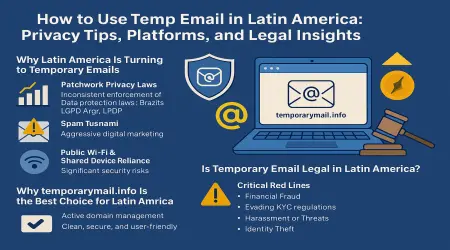 Temp Email in Latin America : Best Platforms, Privacy Tips & Legal Insights